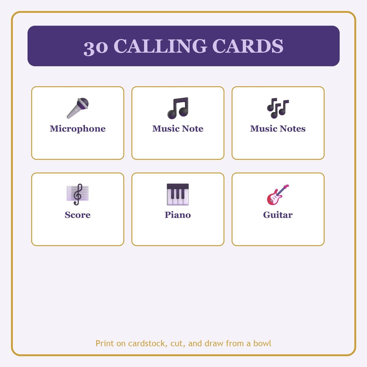 Worship Team and Choir Bingo, 60 Printable Bingo Cards, Christian Worship Team Choir Game, Sunday School & Church Activity, Instant Download — image 7