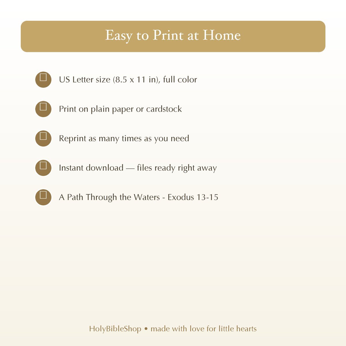 The Red Sea Bingo | Printable Bible Bingo Game for Kids | 60 Cards Sunday School VBS Christian Watercolor PDF — image 8